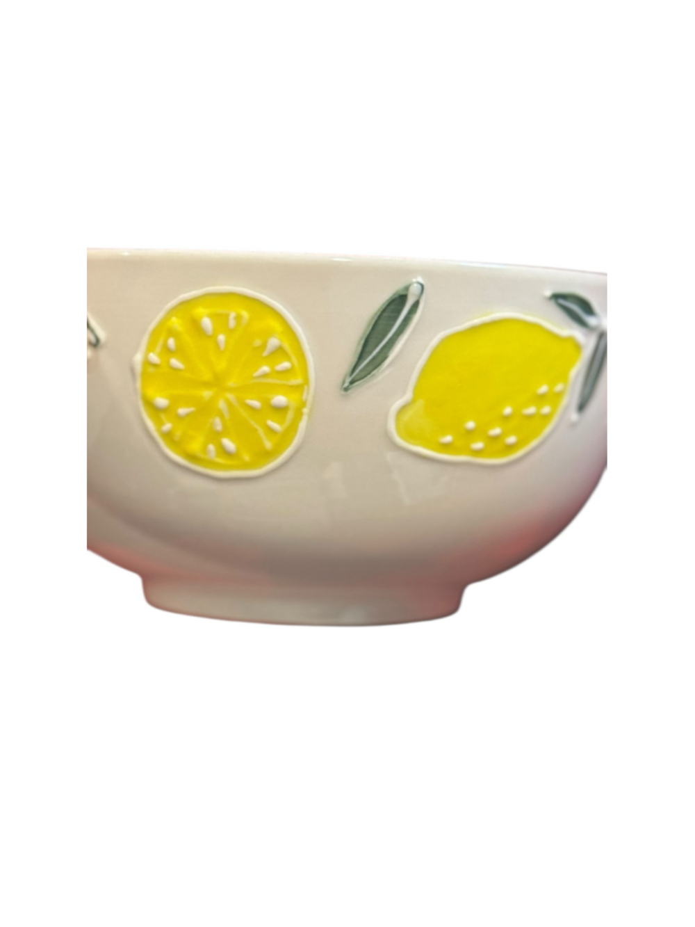 Hobby lobby Ceramic Lemon Print 4 Bowl Set, One Size, White and Blue - Picture 2 of 6
